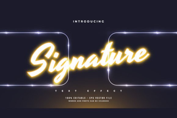 Download Glowing Orange Neon Light Text Effect - Light text Collection