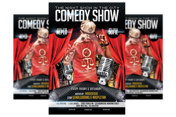 Download Comedy Show - Flyer Template - Show Collection