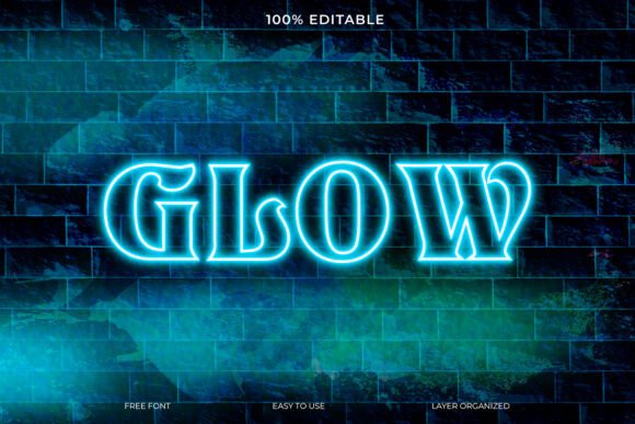 Download Glow Light Text Effect - Light text Collection