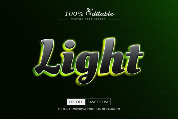 Download Light Text Effect Glowing Neon Style - Light text Collection