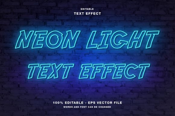 Download Neon Light Text Effect - Light text Collection