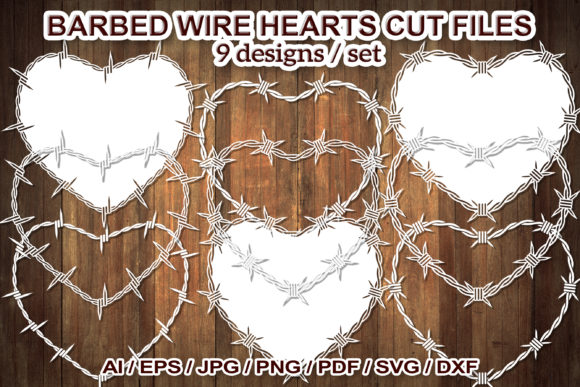Download Barbed Wire Heart Clip Art Set&nbsp; - Premium Resources