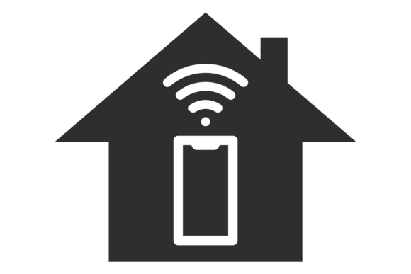 Download Home Internet Symbol. Wireless Signal in - Wire Collection