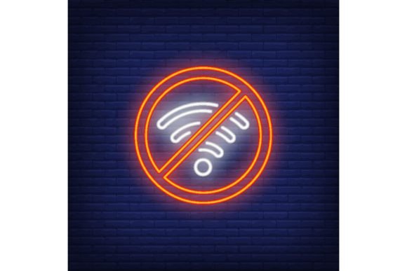 Download No Wi-fi Neon Sign. Wireless Network Sig - Wire Collection