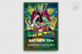 Download Brazilian Show Flyer Template - Show Collection