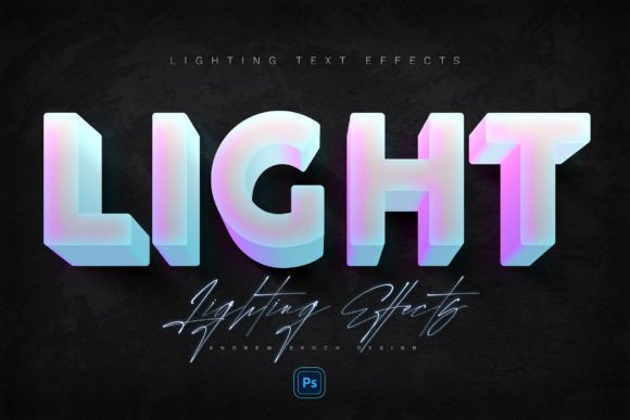 Download Double Light Text Effects - Light text Collection