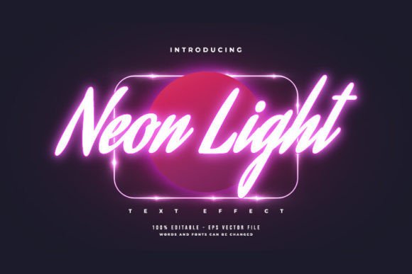 Download Glowing Purple Neon Light Text Effect - Light text Collection